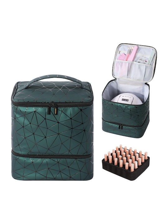 Premium Bag Storing Transporting Uv Lamp Nail Set Accessories Tecos Green Dimensions 24x23x15 Cm 2 Compartments Ideal Nail Artists Green Premium Bag Storing Transporting Uv Lamp Nail Set Accessories Tecos Green Dimensions 24x23x15 Cm 2 Compartments Ideal Nail Artists Green