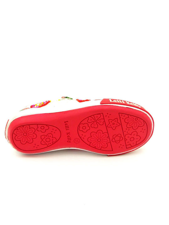 Kids Ballerinas with Hoop & Loop Closure White