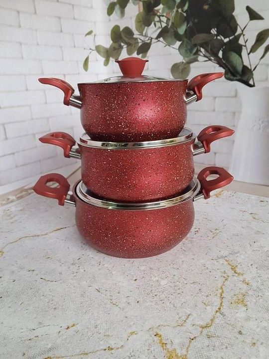 OMS Collection Set De Oale Din Aluminiu Cu Acoperire Interioară Ceramică 6 Vase
