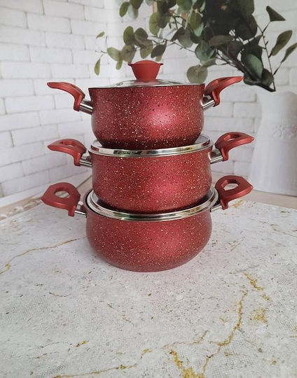 OMS Collection OMS Collection Aluminium Töpfe Set mit Keramik Innenbeschichtung 6 Teile