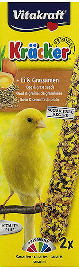 Vitakraft Kracker Duo Food Stick for Canaries with Egg & Seeds 2pcs 100g
