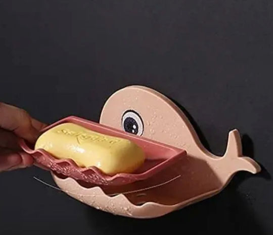 Wall Mounted Pink Soap Dish