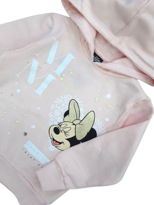 Παιδικό Φούτερ με Κουκούλα και Τσέπες Pink