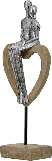 ArteLibre Inimă Decorativă Din Metal 7x11.5x32cm