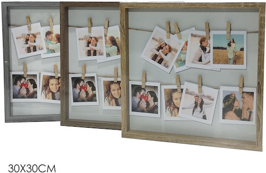 General Trade Photo Frame With Beige Wooden Frame 30x30 General Trade Photo Frame With Beige Wooden Frame 30x30