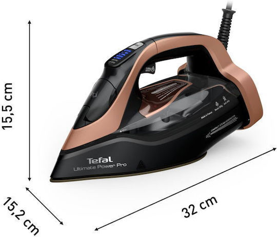 Tefal Ultimate Power Pro Σίδερο Ατμού 3200W με Συνεχόμενη Παροχή Ατμού 85gr/min