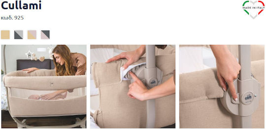 Cam Cradle Cullami with Mattress and Wheels Pink