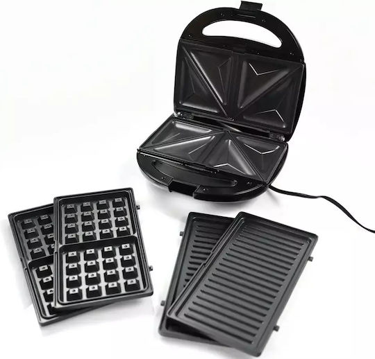 Melissa Sandwich Maker Grill with Removable Plates 850W Black