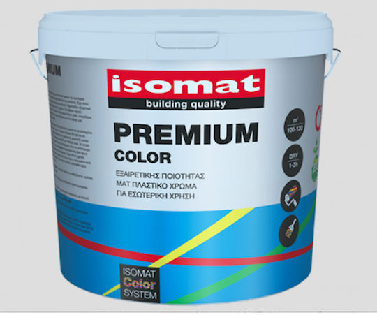 Isomat Premium Color Πλαστικό Χρώμα για Εσωτερική Χρήση 10lt