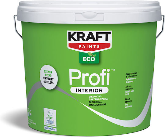 Kraft Profi Interior Plastic Ecological Paint for Interior Use White 9lt
