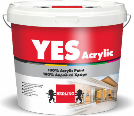 Berling Yes Plastic Acrilyc Paint for Exterior Use Gray 3lt