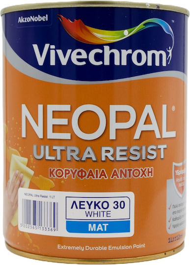 Vivechrom Neopal Ultra Resist Πλαστικό Χρώμα για Εσωτερική Χρήση 1lt