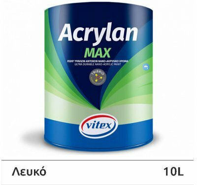 Vitex Acrylan Max Plastic Acrilyc Paint for Exterior Use White 750ml