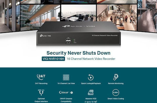 TP-LINK v1.2 DVR NVR VIGI NVR1016H