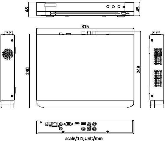 Hikvision Acusense DVR DVR iDS-7204HQHI-M1/XT(STD)