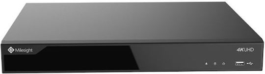 Milesight MS-N5016-PE Καταγραφικό NVR 16 Καναλιών με Ανάλυση Full HD