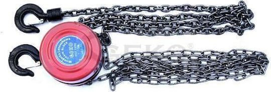 Geko Chain Hoist 2Τx2,5m for Weight Load up to 2t Red
