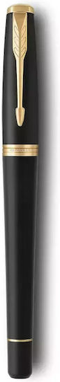 Parker Core Muted Black GT Fountain Pen Medium Black with Black Ink