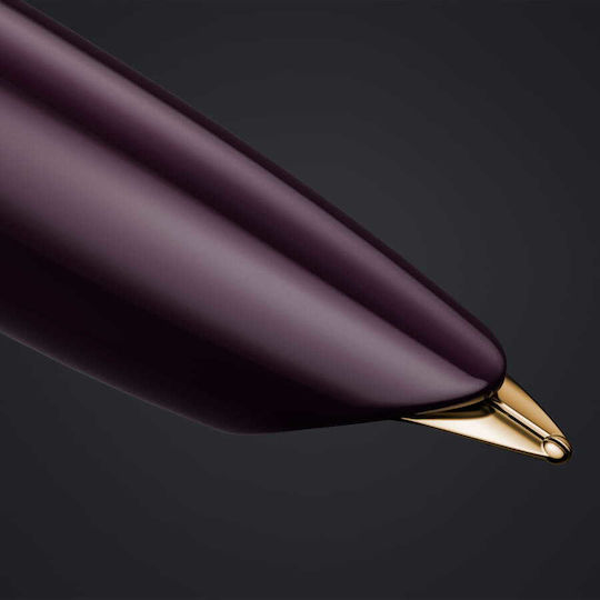 Parker 51 Premium Πένα Γραφής Fine Μωβ με Μπλε Μελάνι