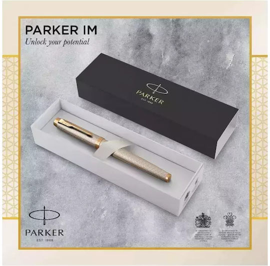 Parker Replacement Nib Fine 0.5mm Silver made of Steel with Blue Ink and with 1 Replacement Nibs