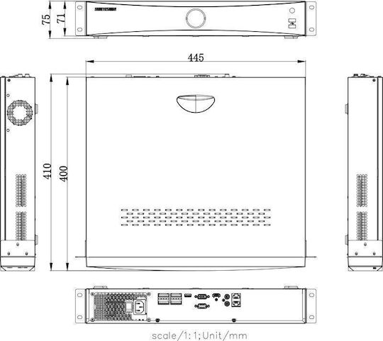 Hikvision Ds-7732nxi-k4(d) Записващо устройство NVR 32 Канала с Резолюция 4K DS-7732NXI-K4-A