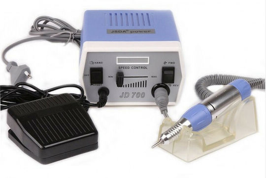 JSDA JD700 Nagelfräser Strom 35W Weiß mit Pedal mit 30000 Umdrehungen pro Minute