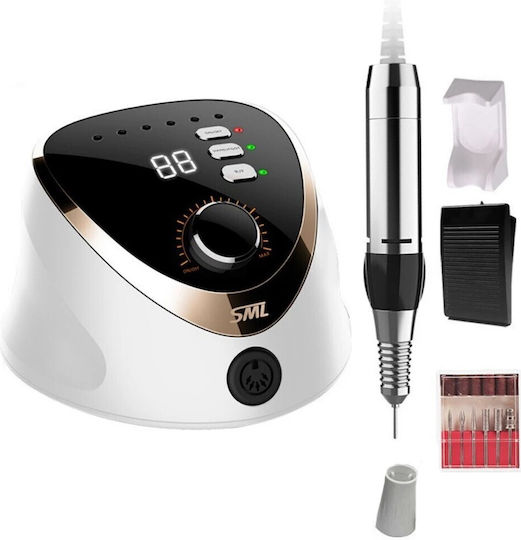 Mixcoco SML M12 Τροχός Νυχιών Ρεύματος 35W Λευκός με 35000 Στροφές ανά Λεπτό