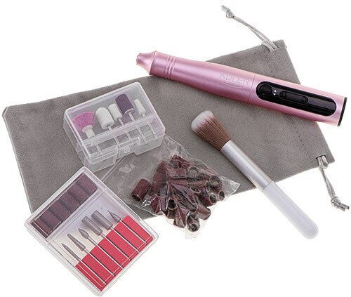 Adler Nagelfräser Batterie 11W Rosa mit 13500 Umdrehungen pro Minute