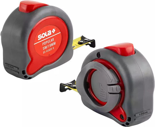 Sola POPULAR PP3 Tape Measure with Auto-Rewind 13mm x 3m