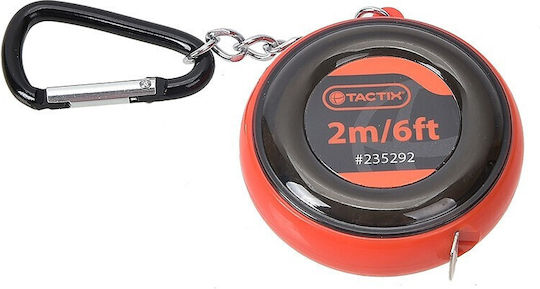 Tactix Метрическа лента с автоматично връщане 2м