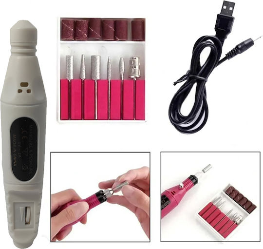 1173-09 Nagelfräser Strom 10W Weiß mit 3000 Umdrehungen pro Minute