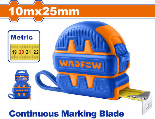 Wadfow Tape Measure with Auto-Rewind 25mm x 10m