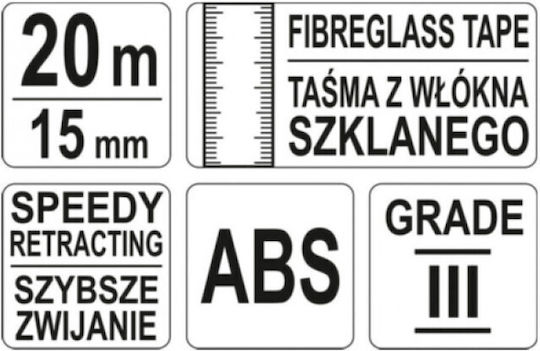 Yato Banda de măsurat 15mm x 20m