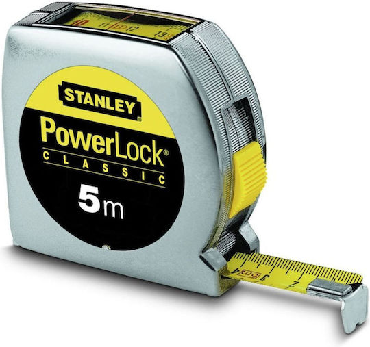 Stanley Powerlock Tape Measure with Auto-Rewind 19mm x 5m