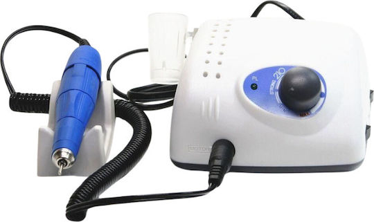 Saeshin Τροχός Νυχιών Ρεύματος 65W Λευκός 35000 Στροφών με Πεντάλ