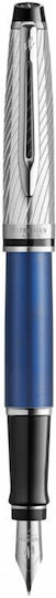 Waterman Writing Pen Medium Blue made of Steel with Blue Ink
