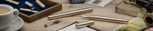 Kaweco Brass Writing Pen Medium Gold made of Brass