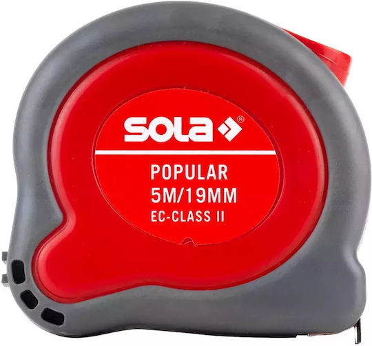 Sola POPULAR PP5 Μετροταινία με Αυτόματη Επαναφορά 19mm x 5m 2τμχ