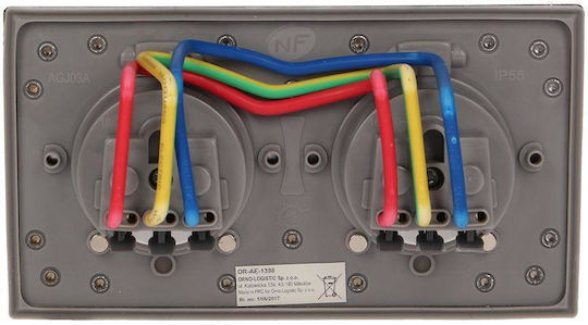 Orno Power Socket Gray 1pcs