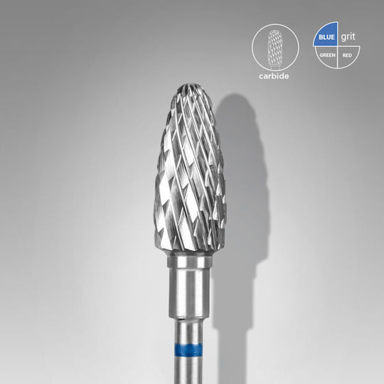 Alezori Drill Bit Corn Safety Nail Drill Carbide Bit with Cone Head Blue