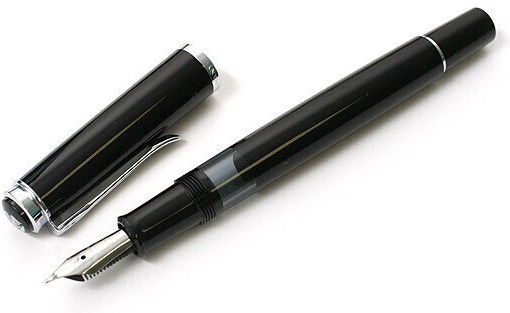 Pelikan Classic M205 Πένα Γραφής Medium Μαύρη από Ατσάλι με Μαύρο Μελάνι