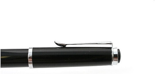 Pelikan Classic M205 Πένα Γραφής Medium Μαύρη από Ατσάλι με Μαύρο Μελάνι