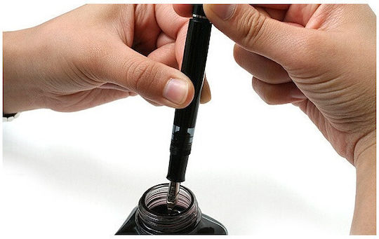 Pelikan Classic M205 Πένα Γραφής Medium Μαύρη από Ατσάλι με Μαύρο Μελάνι