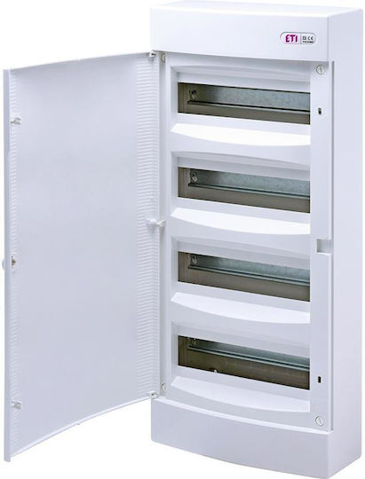 ETI Wall mounted Waterproof 12-Elements Fuse Box with 4 Rows