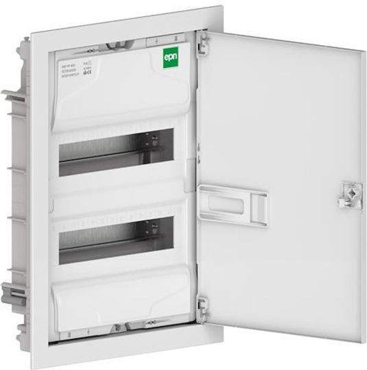 Elektro Plast Elektrischer Sicherungskasten Wandmontage, 2 Reihen, 12 Elemente B358xH478xT94mm