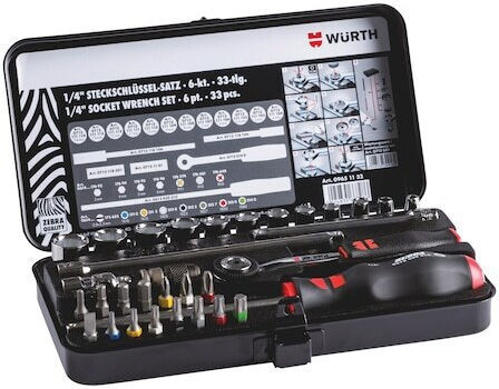 Wurth Set Ratchet 1\4" 23pcs
