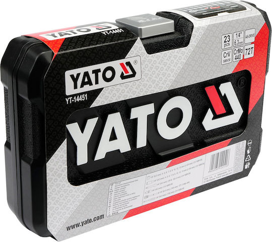 Yato Set Ratchet 1\4" 23pcs