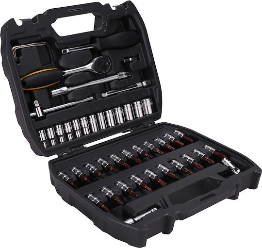 Deli Ratschen- & Steckschlüssel-Sets 1\4" 46Stück