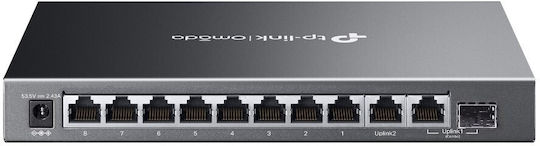 TP-LINK Omada ES210GMP Managed L2 PoE+ Switch with 8 Gigabit (1Gbps) Ethernet Ports and 1 SFP Port