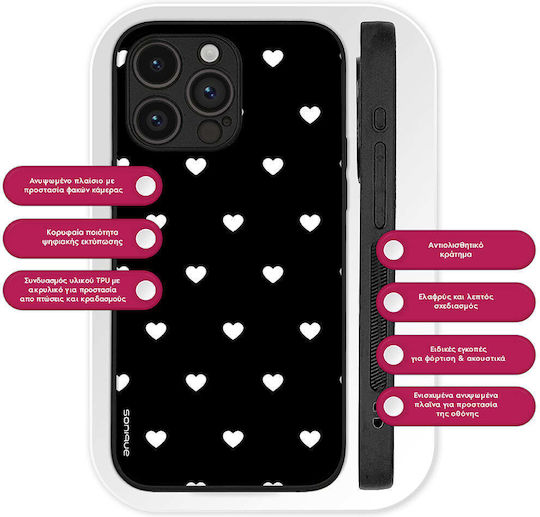 Калъф Sonique Heart Series за Xiaomi Poco X5 Pro 5G Черен 02